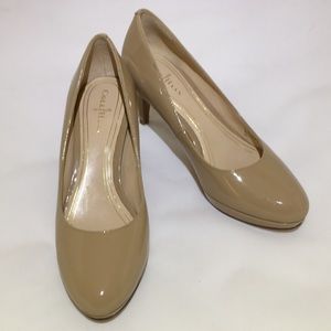 Cole Haan Nike Air 2.5” nude patent pumps